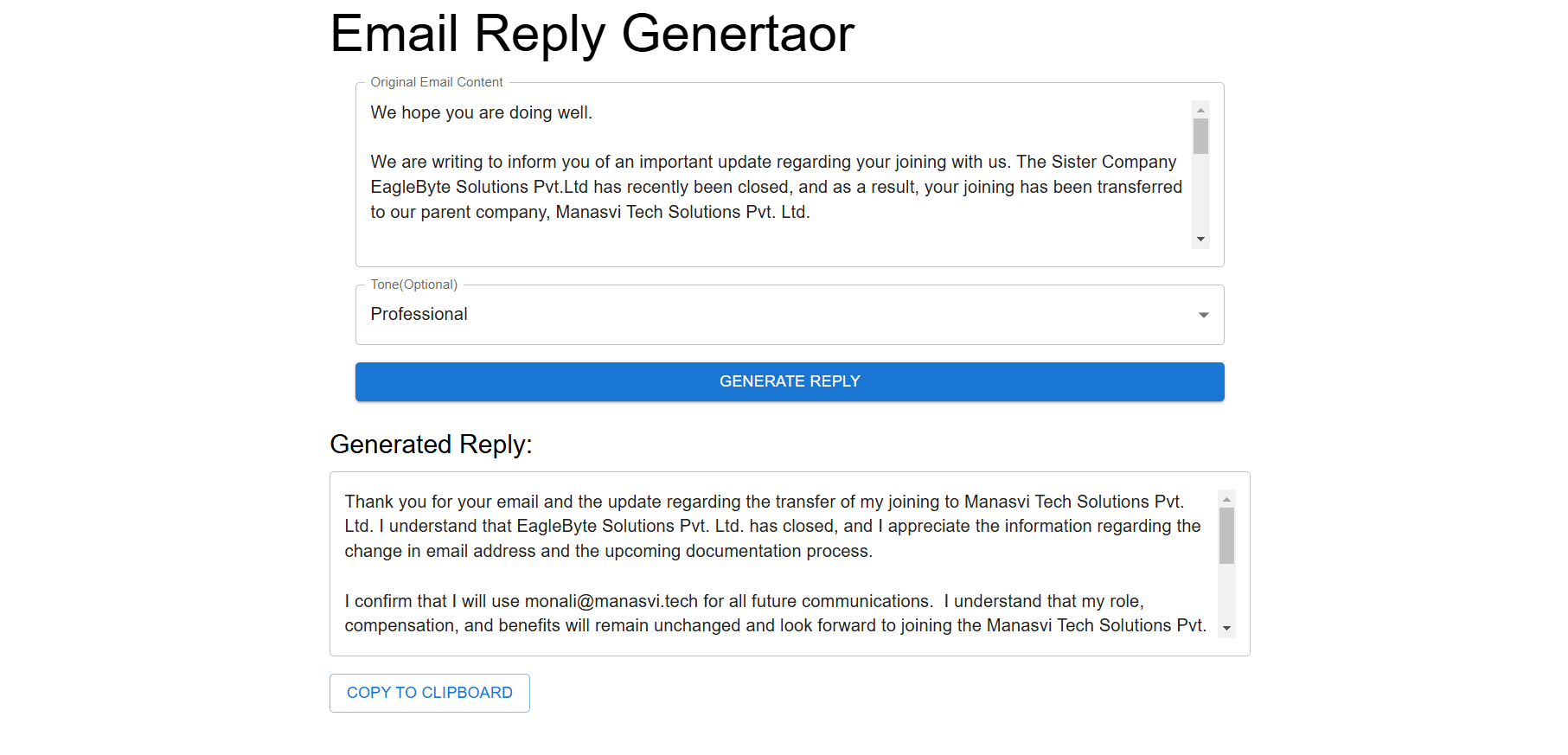 Email Assitant